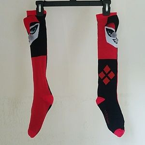 Harley Quinn Knee High Socks